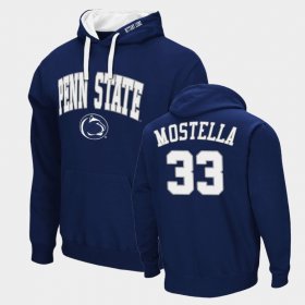 #33 Bryce Mostella Arch & Logo 2.0 Penn State Pullover Men's Navy Hoodie 531075-507