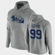 #99 Coziah Izzard Vintage School Logo Penn State Pullover Men's Heathered Gray Hoodie 251326-201