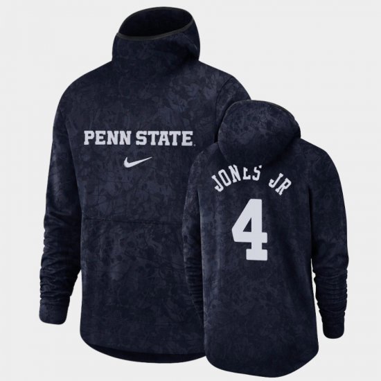 #4 Curtis Jones Jr. Basketball Spotlight PSU Pullover Team Logo Mens Navy Hoodie 143956-418