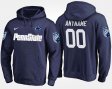 #00 Custom Name and Number Penn State Nittany Lions Men's Navy Hoodie 207429-187