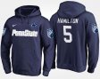 #5 DaeSean Hamilton Name and Number Penn State Nittany Lions Men Navy Hoodie 832617-672