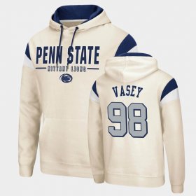 #98 Dan Vasey Fortress PSU Pullover Men's Cream Hoodie 782322-473