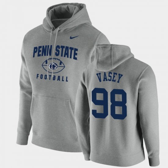 #98 Dan Vasey Oopty Oop Penn State Nittany Lions Football Pullover Mens Gray Hoodie 720750-929