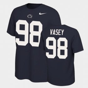 #98 Dan Vasey Name and Number Penn State Name & Number Retro Mens Navy T-Shirt 688889-131