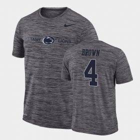 #4 Journey Brown GFX Velocity Penn State Nittany Lions Sideline Legend Performance Mens Gray T-Shirt 706933-980