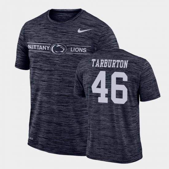 #46 Nick Tarburton GFX Velocity Penn State Nittany Lions Sideline Legend Performance Men Navy T-Shirt 113101-834