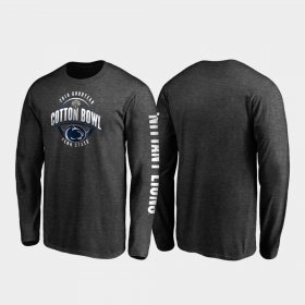 2019 Cotton Bowl Bound Penn State Neutral Stiff Arm Long Sleeve Men Heather Charcoal T-Shirt 892305-957
