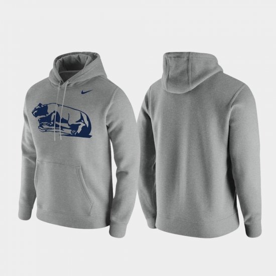 Vintage Logo PSU Club Fleece Mens Heathered Gray Hoodie 962092-314