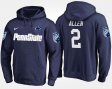 #2 Marcus Allen Name and Number Penn State Mens Navy Hoodie 978359-226