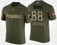 #88 Mike Gesicki Military Penn State Short Sleeve With Message Mens Camo T-Shirt 963157-326