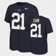 #21 Noah Cain Name and Number Nittany Lions Name & Number Retro Mens Navy T-Shirt 392751-683