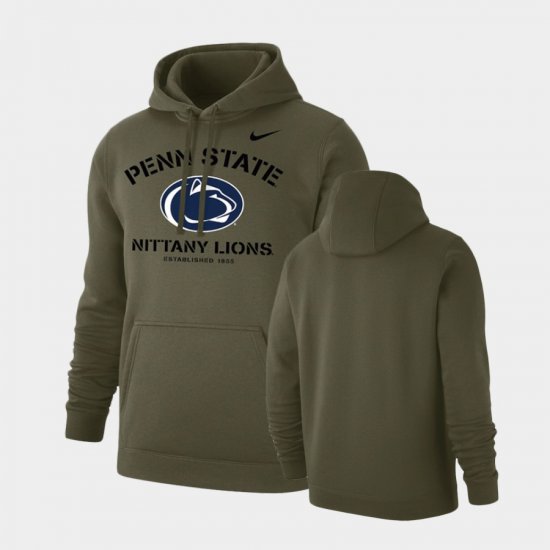 Stencil Arch Penn State Club Fleece Mens Olive Hoodie 570229-168