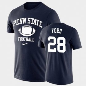 #28 Devyn Ford Retro Football PSU Lockup Legend Performance Men's Navy T-Shirt 172895-353