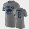 #2 Micah Bowens Retro Football PSU Lockup Legend Performance Men's Heathered Gray T-Shirt 556809-184