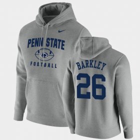 #26 Saquon Barkley Oopty Oop Penn State Football Pullover Mens Gray Hoodie 815433-917