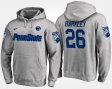 #26 Saquon Barkley Name and Number Penn State Men Gray Hoodie 866948-377