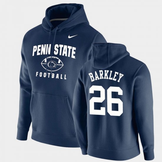#26 Saquon Barkley Oopty Oop Penn State Nittany Lions Football Pullover Men\'s Navy Hoodie 437421-866