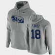 #18 Shaka Toney Vintage School Logo Nittany Lions Pullover Mens Heathered Gray Hoodie 516322-211