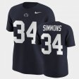 #34 Shane Simmons College Football PSU Name & Number Men Navy T-Shirt 614311-160
