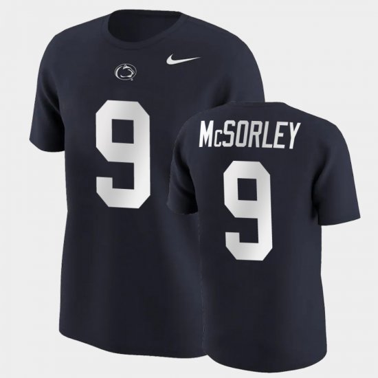 #9 Trace McSorley College Football Penn State Name & Number Mens Navy T-Shirt 664073-115