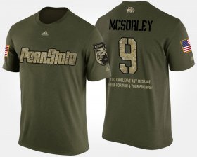 #9 Trace McSorley Military PSU Short Sleeve With Message Mens Camo T-Shirt 719840-394
