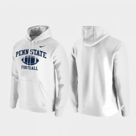 Retro Football Penn State Nittany Lions Club Fleece Men White Hoodie 828030-285
