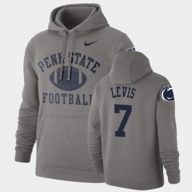 #7 Will Levis Retro Football Nittany Lions Pullover Mens Heathered Gray Hoodie 330404-666