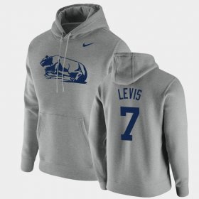 #7 Will Levis Vintage School Logo PSU Pullover Men's Heathered Gray Hoodie 198995-320