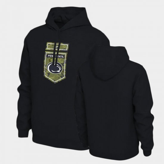 Veterans PSU Men Black Camo Hoodie 858485-174