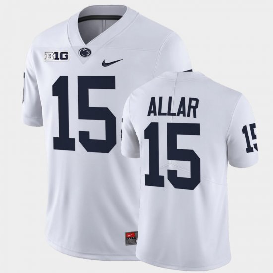#15 Drew Allar PSU Football Mens White Jersey 553789-490