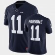 #11 Micah Parsons College Football Penn State 2021 Draft Class Game Men's Navy Jersey 447391-636