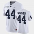 #44 Tyler Warren College Football Penn State Limited Mens White Jersey 402365-167